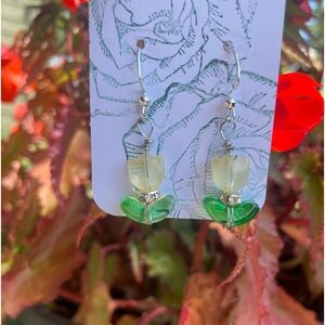 Yellow Tulip Dangles